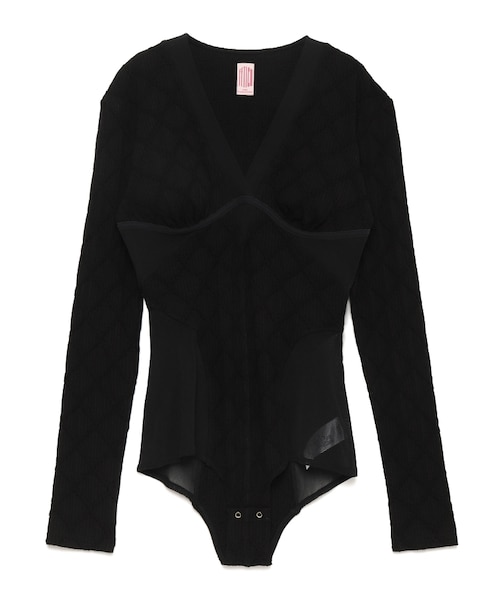 FETICO（フェティコ）の「JACQUARD JERSEY PANELED BODYSUIT（）」 - WEAR