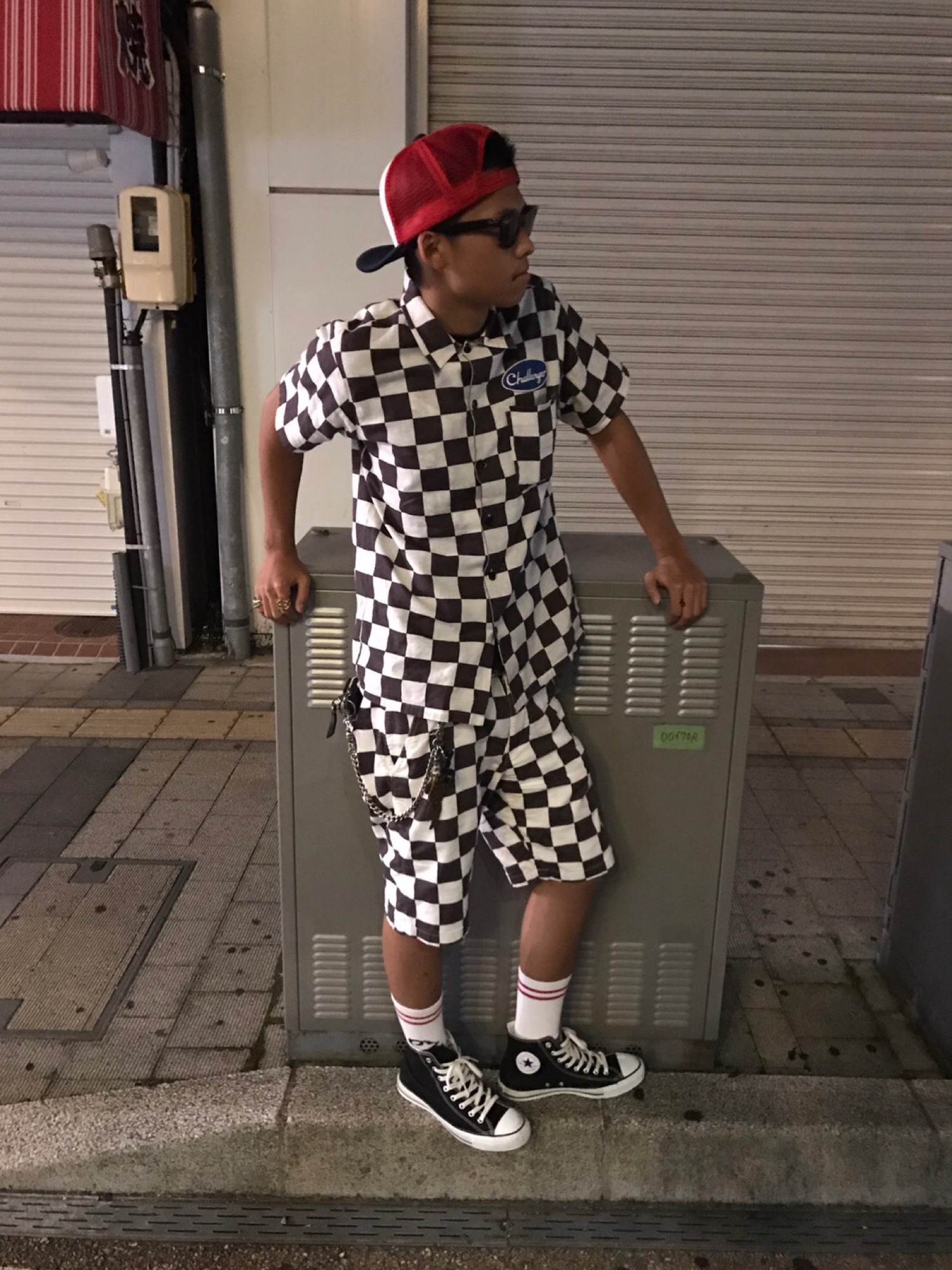 尊敬→長瀬智也｜CHALLENGERのシャツ/ブラウスを使ったコーディネート