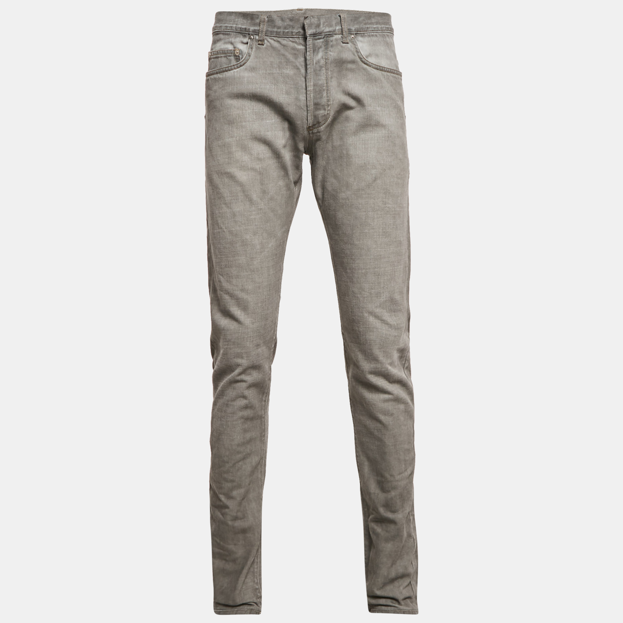 Dior Homme Grey Denim Regular Fit Jeans L Waist 33