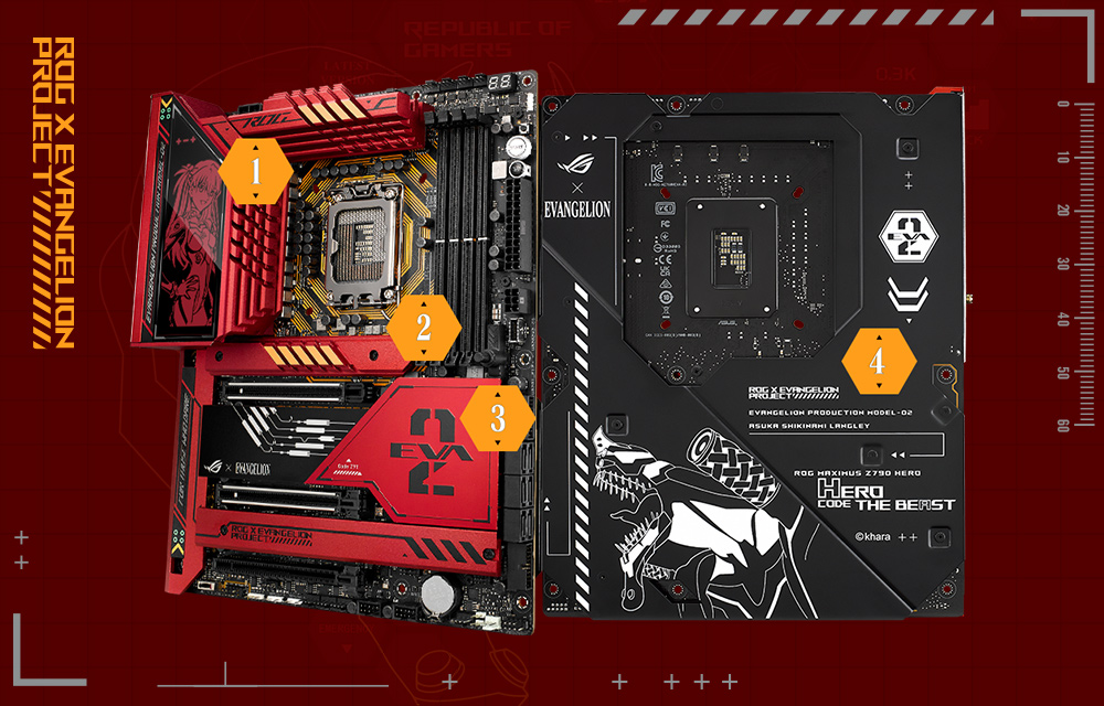 ASUS エイスース ROG MAXIMUS Z790 HERO EVA-02 EDITION｜ツクモ公式