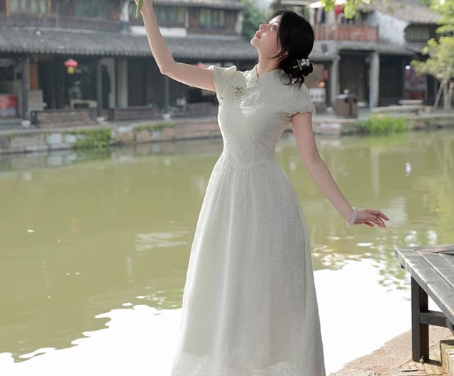 恋空 新チャイナスタイル レトロモダンチャイナドレス thevillage-cn