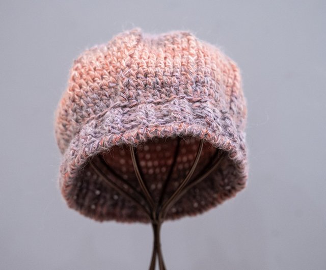 台湾 手編みニット帽 - クラウンハット - かぎ針編み lets-knit - Pinkoi
