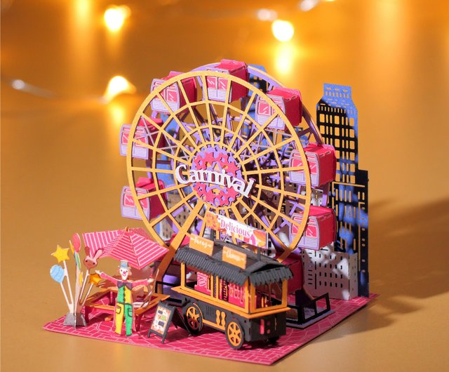 香港 ディスプレイボックス付き観覧車FingerARTペーパーアートモデル