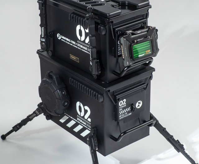 マカオ 【Large】Storage Dog Picnic Box【ブラック】タクティカル