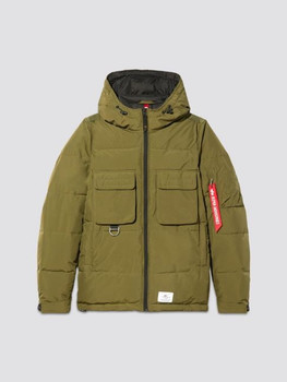 Alpha Industries フード付きパファージャケット