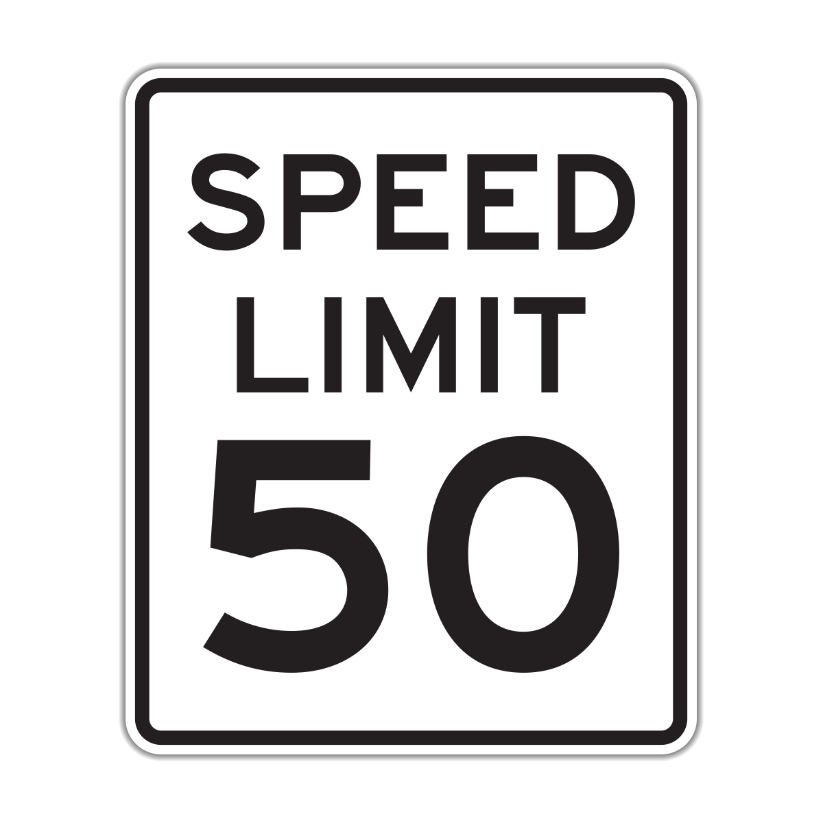 R2-1 Speed Limit (In Stock) - Hall Signs