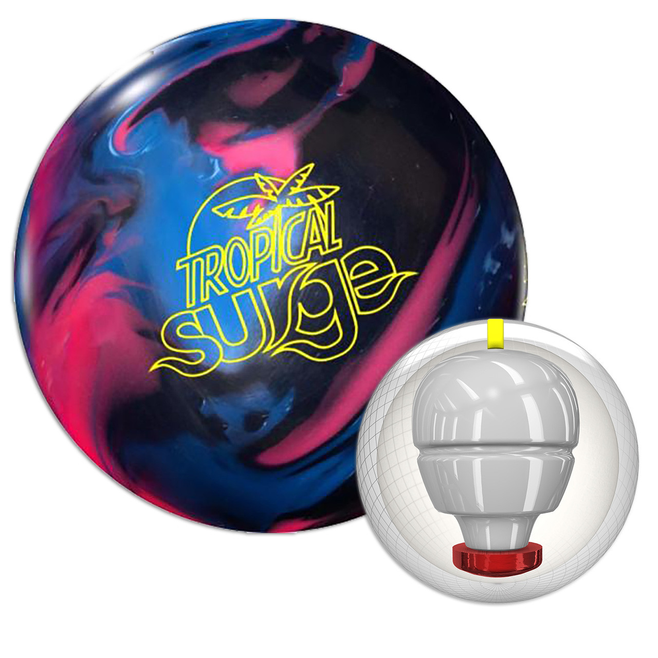 Storm Tropical Surge Bowling Ball - Black/Blue/Pink FREE SHIPPING