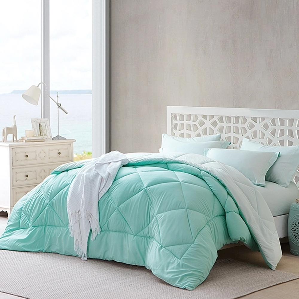 Shop Oversized Full Soft Comforter - Yucca and Hint of Mint