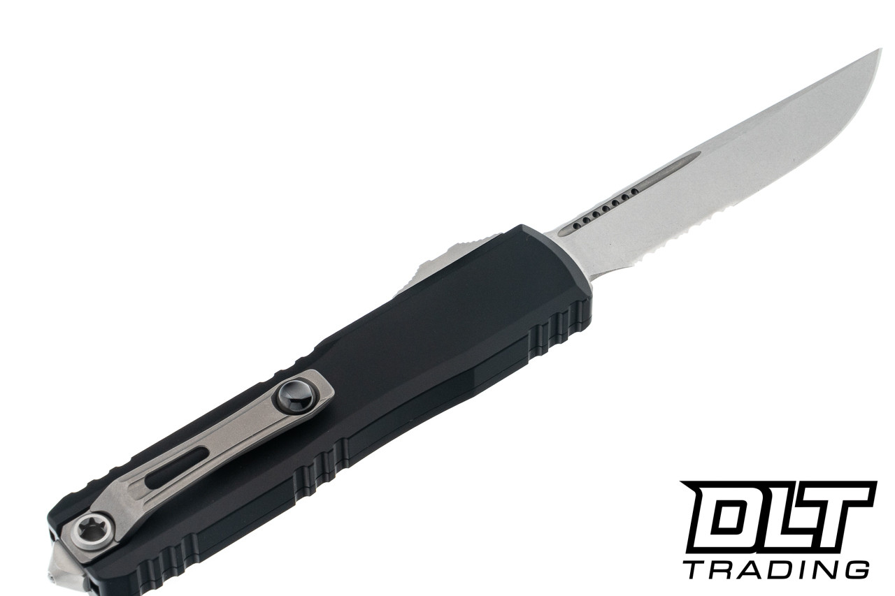 Microtech 1121-11 Ultratech ZBP S/E - Black Handle - Stonewashed
