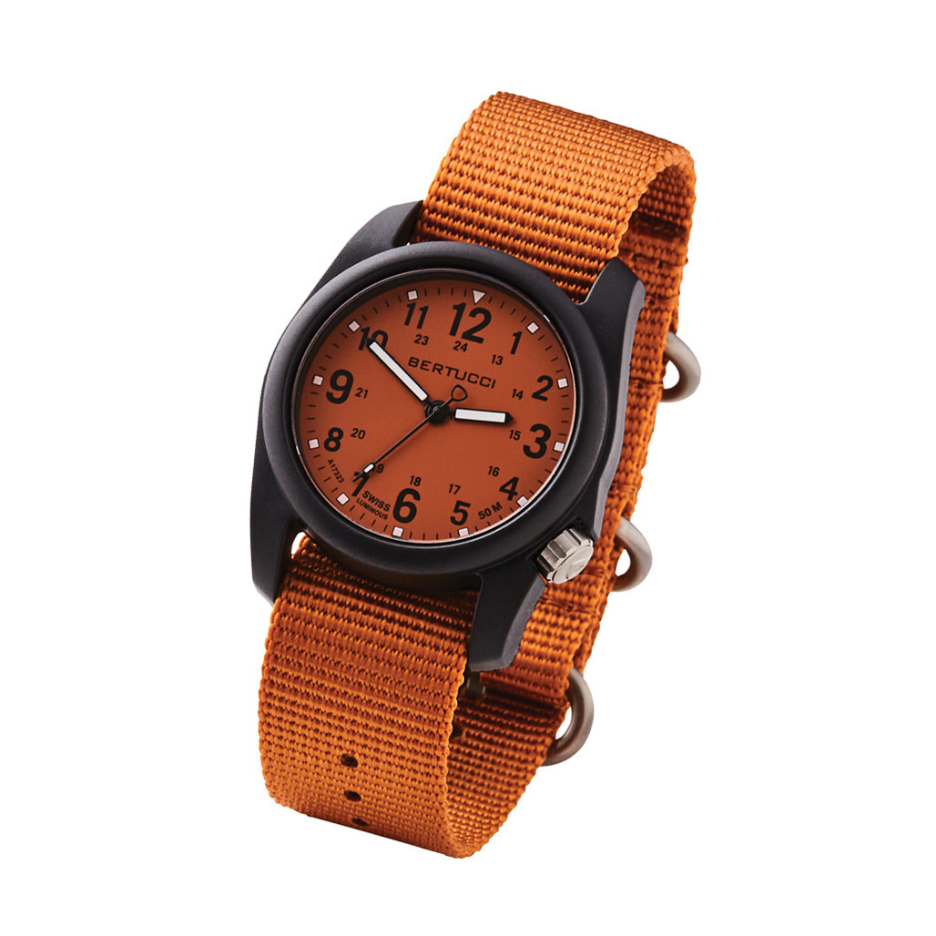 Bertucci DX3 Field Watch with Cicada Orange Dial #11118