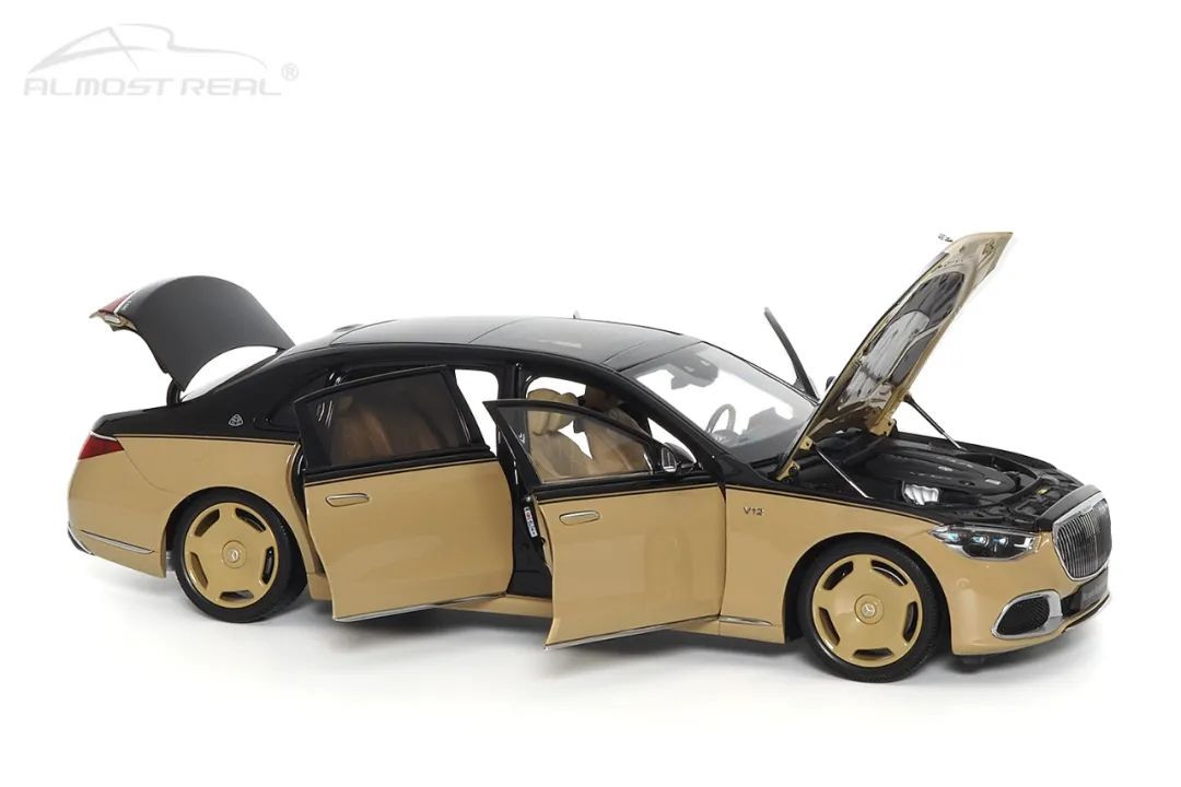 1/18 Almost Real Mercedes-Benz Mercedes Maybach S680 (Black & Sand