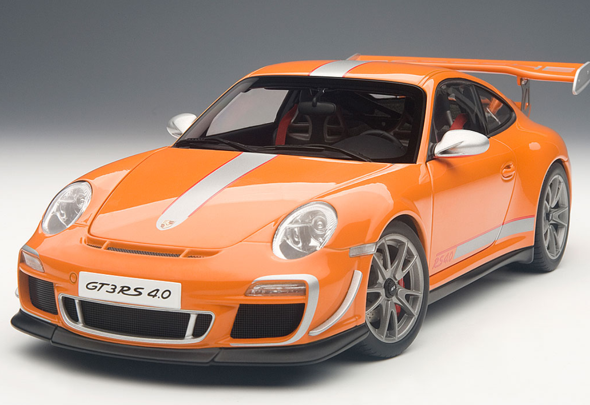 1/18 AUTOart Porsche 911 997 GT3 RS 4.0 (Orange) Diecast Car Model
