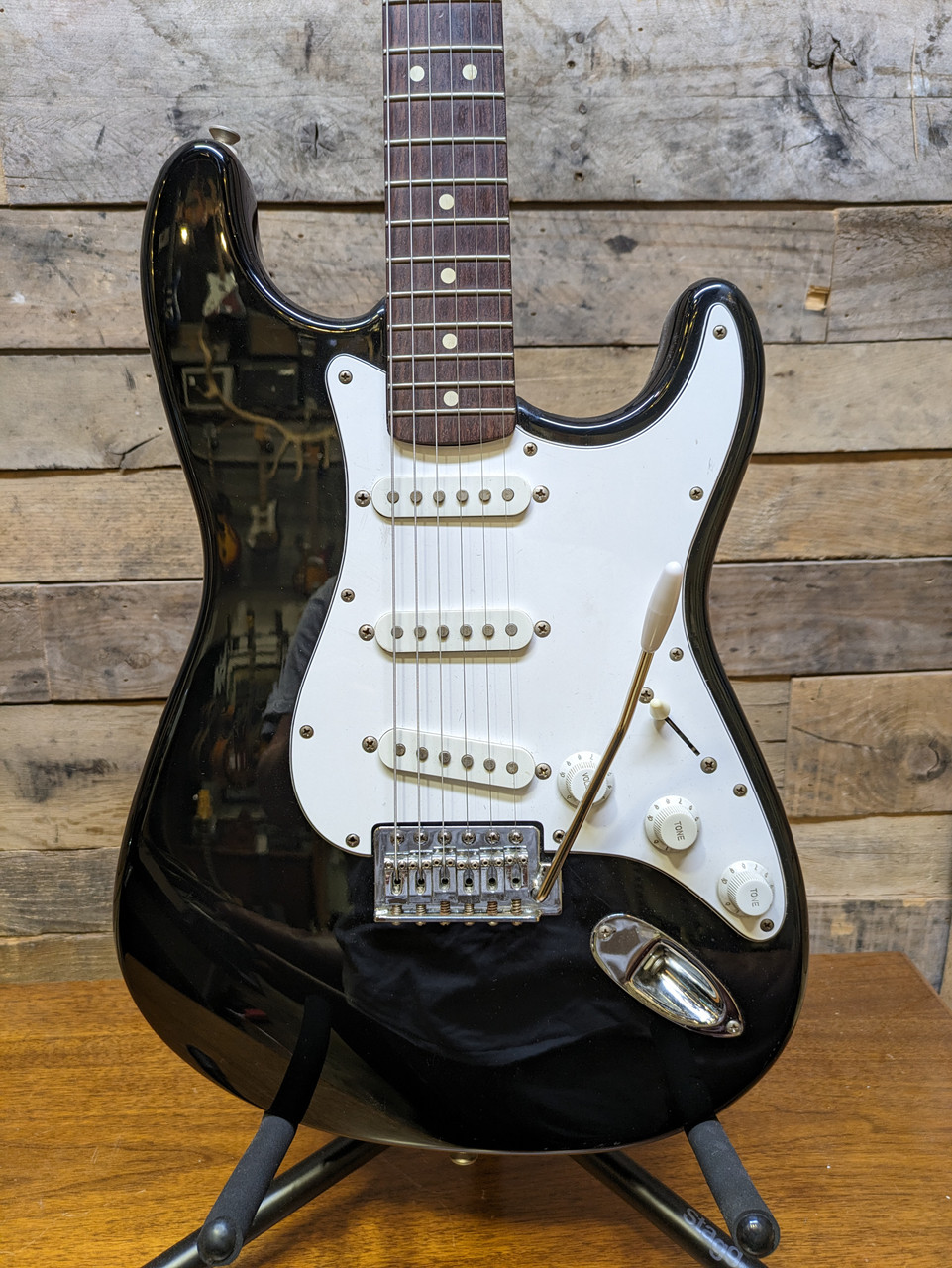 Fender Strat Stratocaster 1990's MIM Mexico Black Electric Guitar