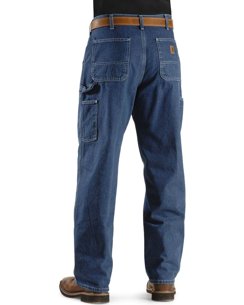 B13DST Carhartt Original Fit Work Dungaree Carpenter Jeans