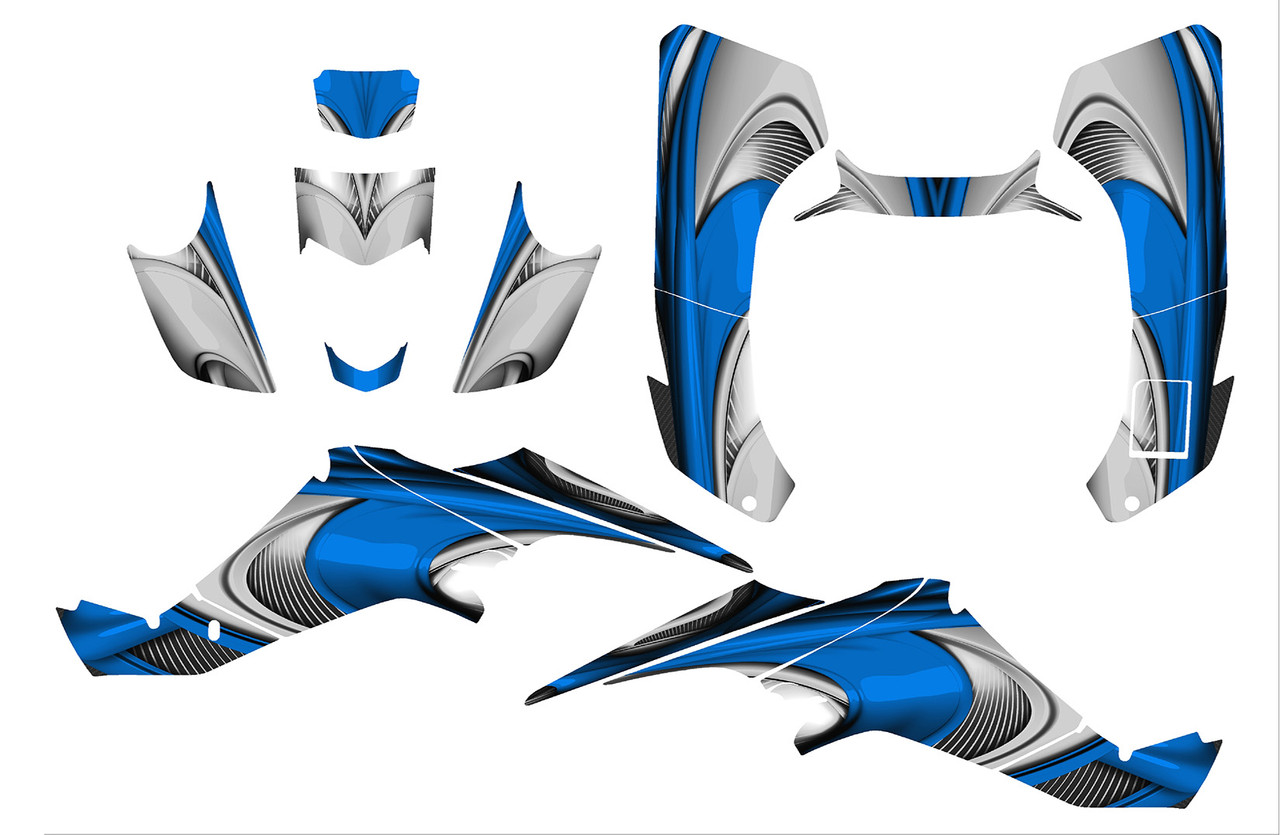 Kawasaki KFX400 Quadracer graphics kit design 3737