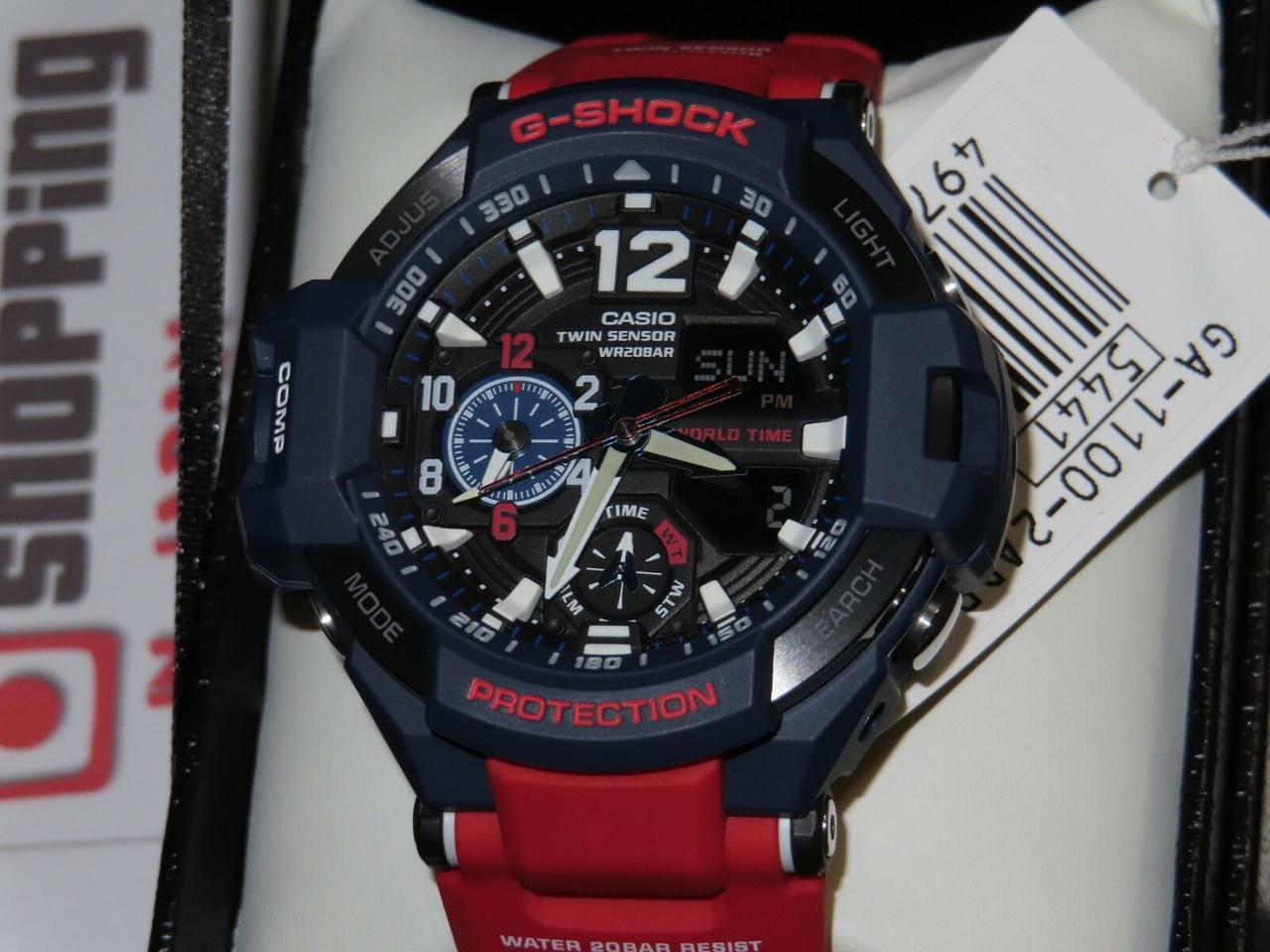 G-Shock Gravitymaster Aviation Red Blue | GA-1100-2AJF | GA-1100-2A