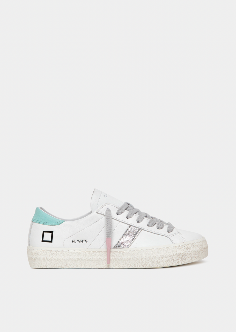 DATE Sneakers Hill Low Vintage Calf White-Mint|Anastasia