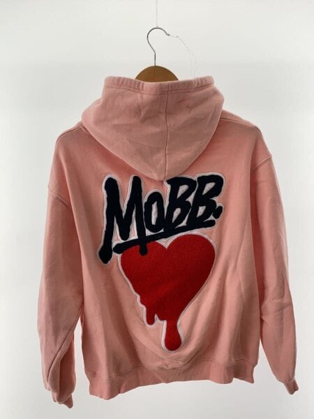 MOBB(モブ) / HEART DRIP WAPPEN HOODIE/パーカー/M/コットン/PNK/24MB