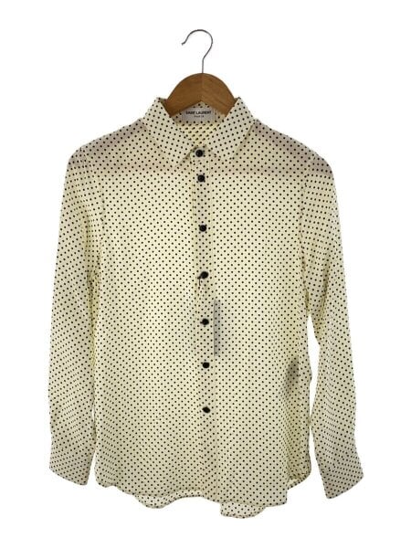 SAINT LAURENT(サンローラン) / 長袖シャツ/38/--/WHT/ドット
