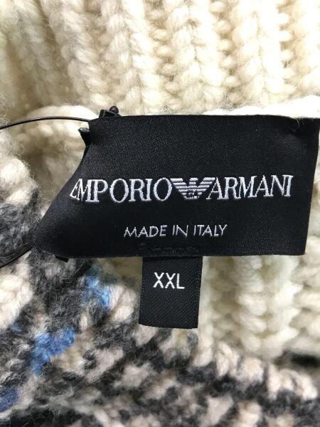 XXL【エンポリオアルマーニ】総柄ウールニット