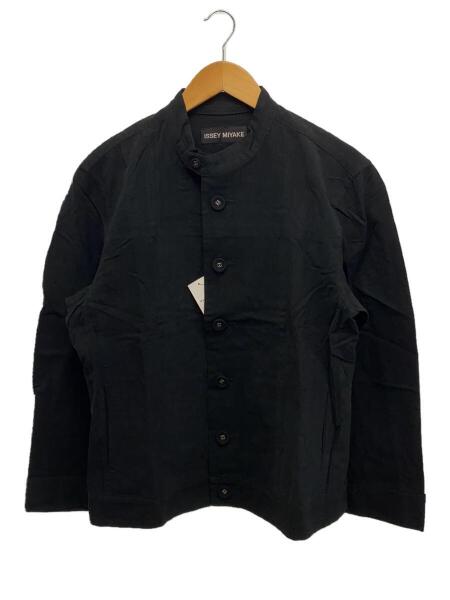 ISSEY MIYAKE(イッセイミヤケ) / 長袖シャツ/2/コットン/BLK/無地