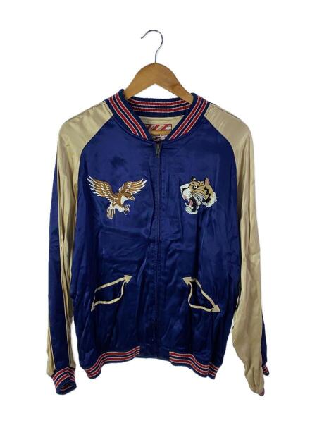 HOUSTON(ヒューストン) / スカジャン/L/レーヨン/NVY/無地/50456