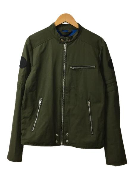 DIESEL オリーブ レザー ライダースジャケット