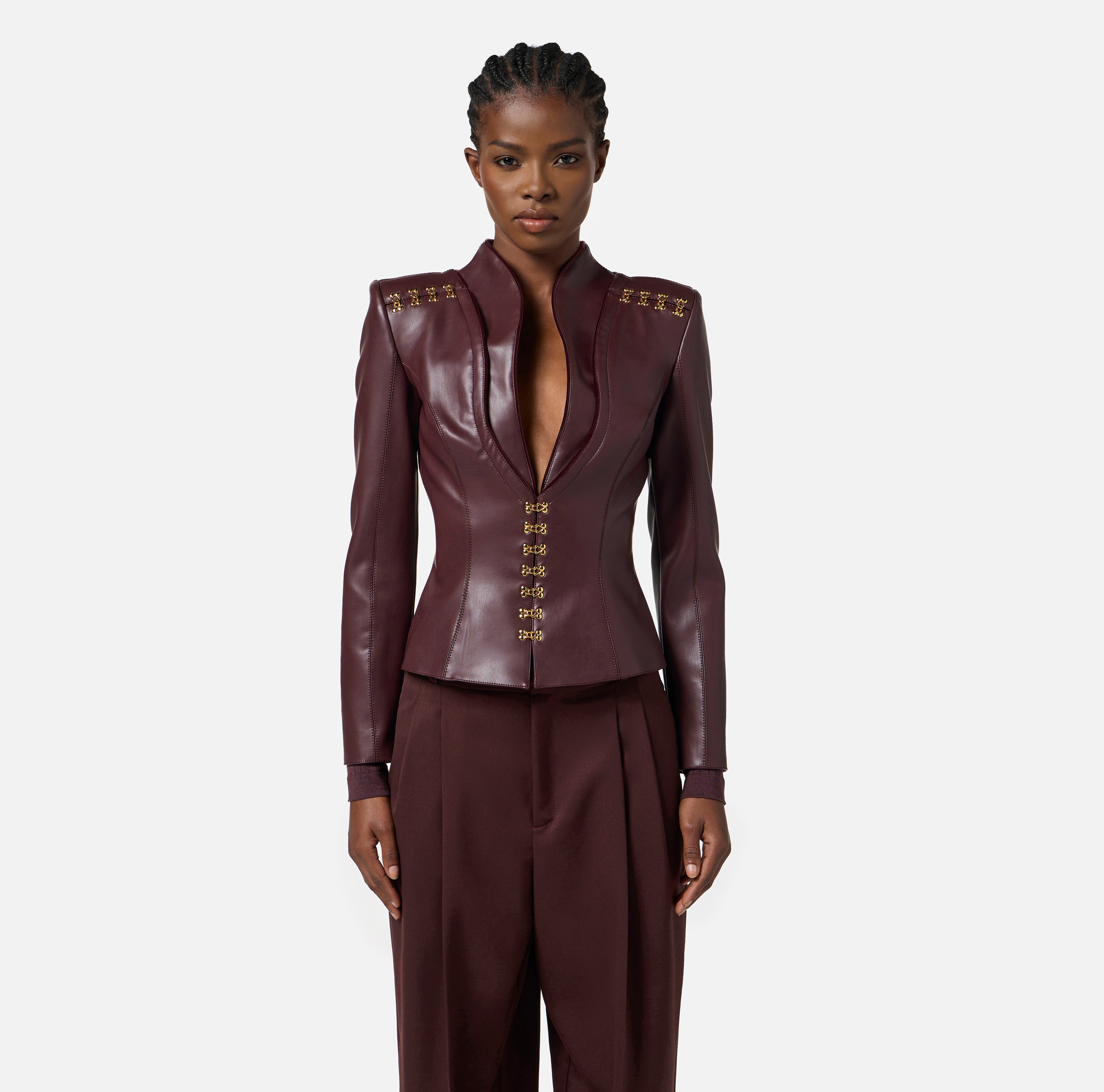 Jacket with jewel clasps | Elisabetta Franchi