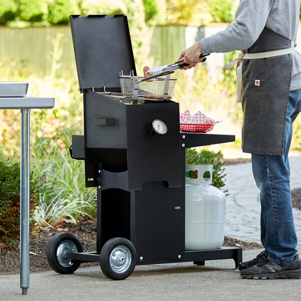 Backyard Pro Outdoor Propane Deep Fryer (with Mobile Stand