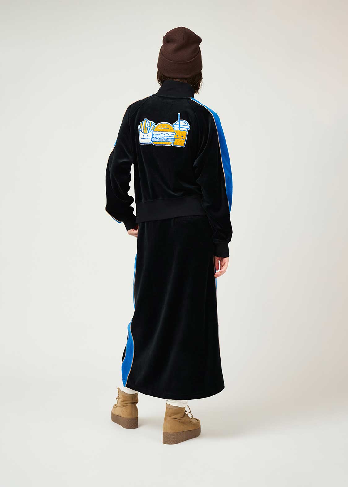 ビューティフルシャドーバーガー｜ベロアコンパクトトラックジャケット