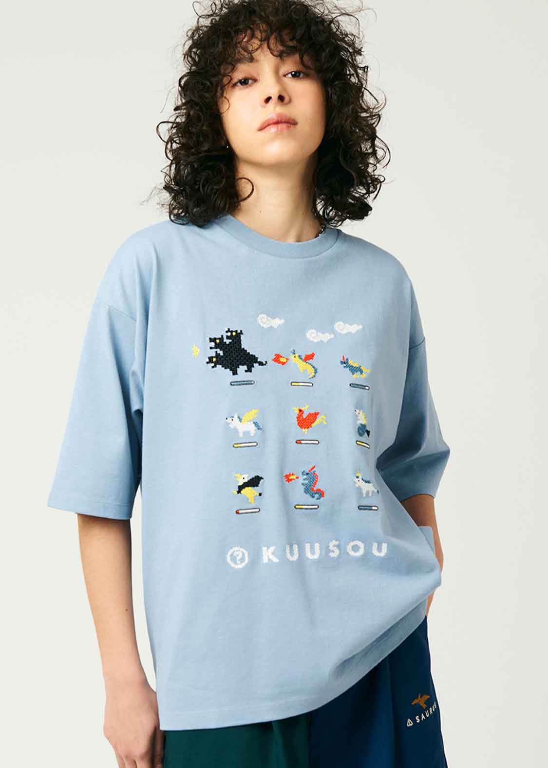 イマジナリーアニマルズ 8bit｜ビッグシルエットTシャツ｜ユニセックス