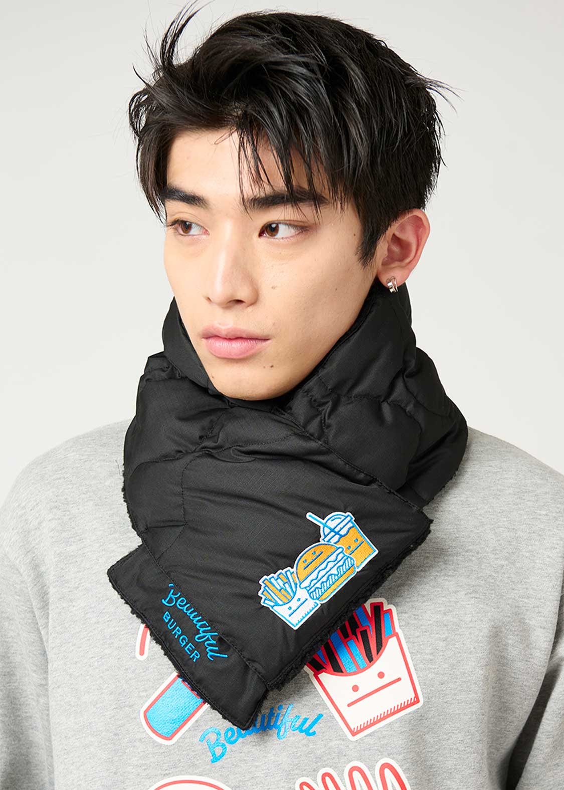 ビューティフルシャドーバーガー(TAION)｜リバーシブルボアダウン