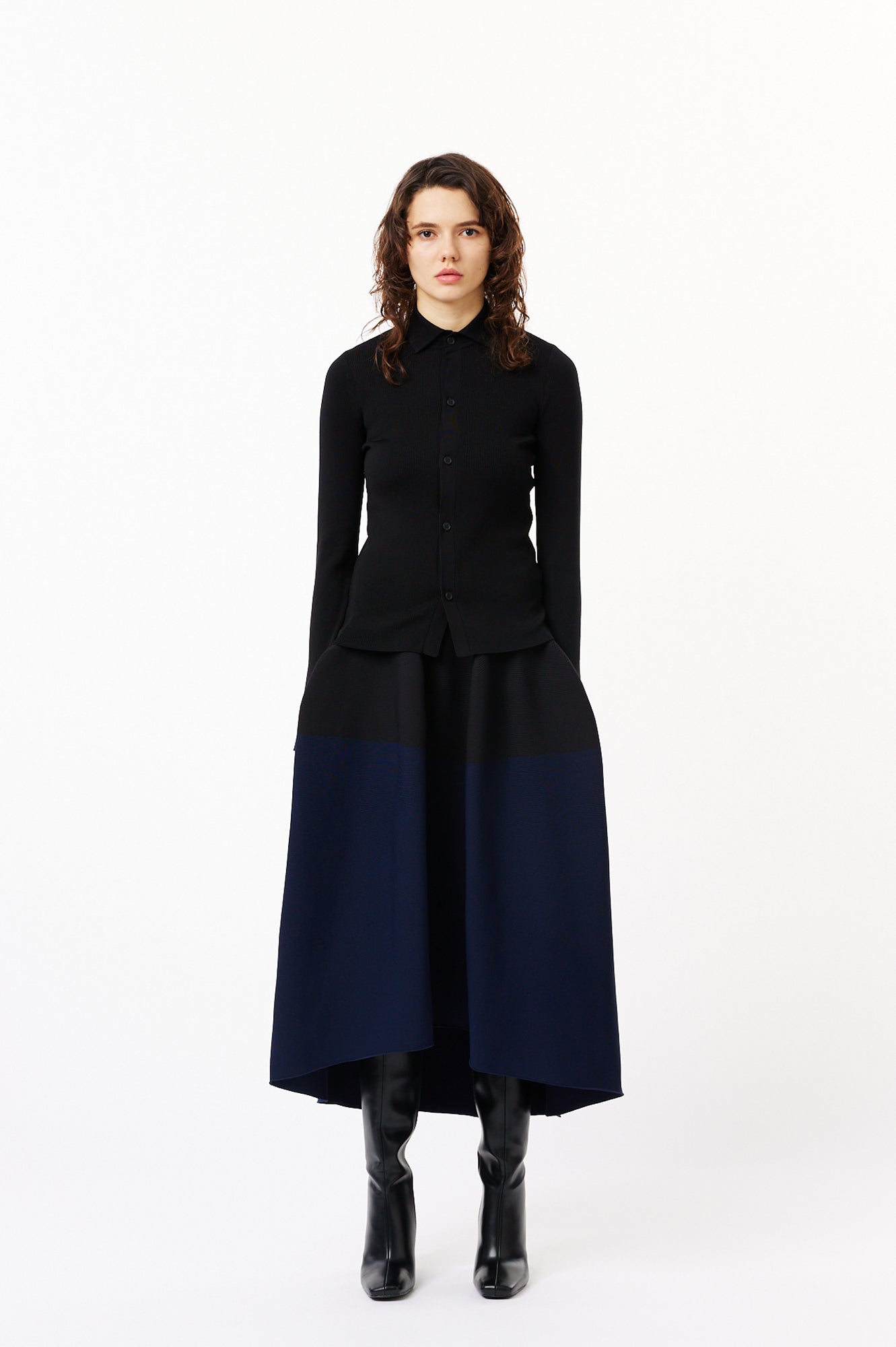 POTTERY ROUNDED HEM SKIRT