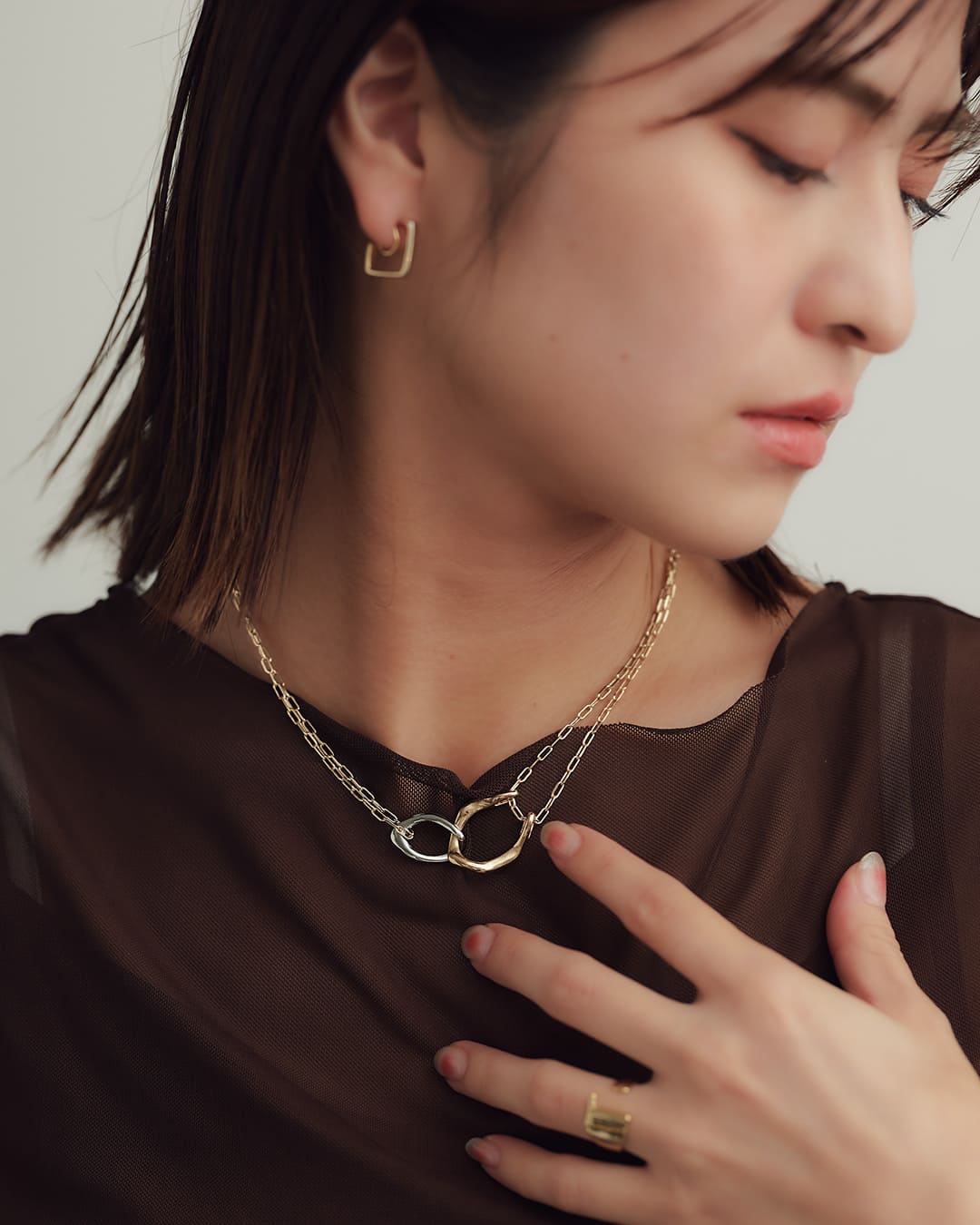 1/30(金)20:00～再入荷】【18KGP】マルチwayロングネックレス＜ChooMia