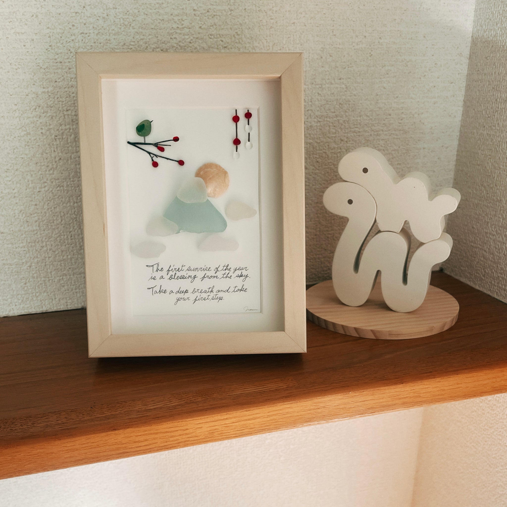 シーグラスアート♡うさちゃん人魚の可愛いお部屋♡