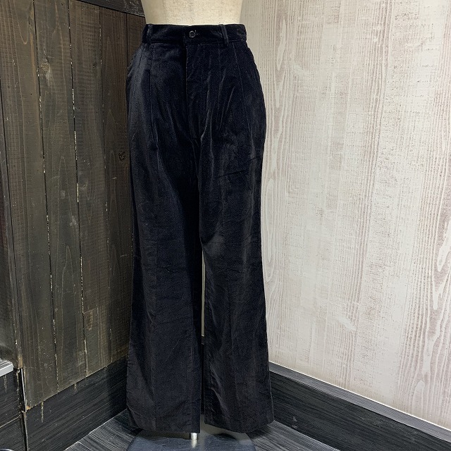 80s ORGANICALLY GROWN by APPEJA 2タック ベロア パンツ スラックス