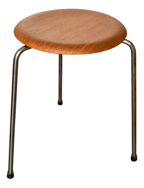Dot Stool 3170 in Teak by Arne Jacobsen for Fritz Hansen, 1965