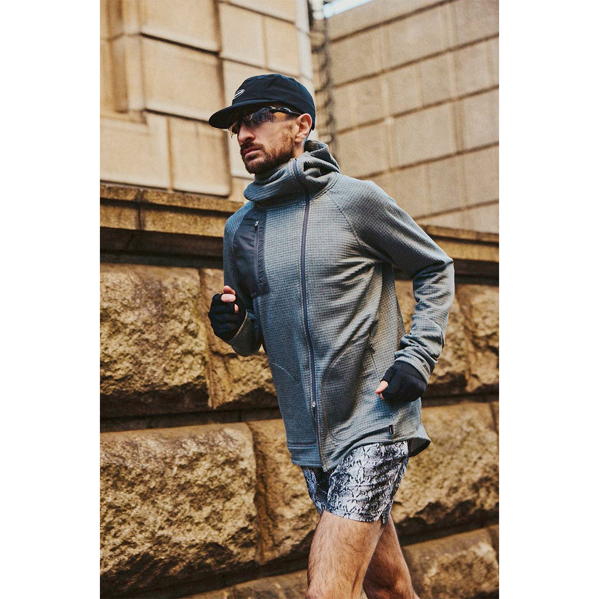 POLARTEC POWER GRID ZIP UP HOODIE