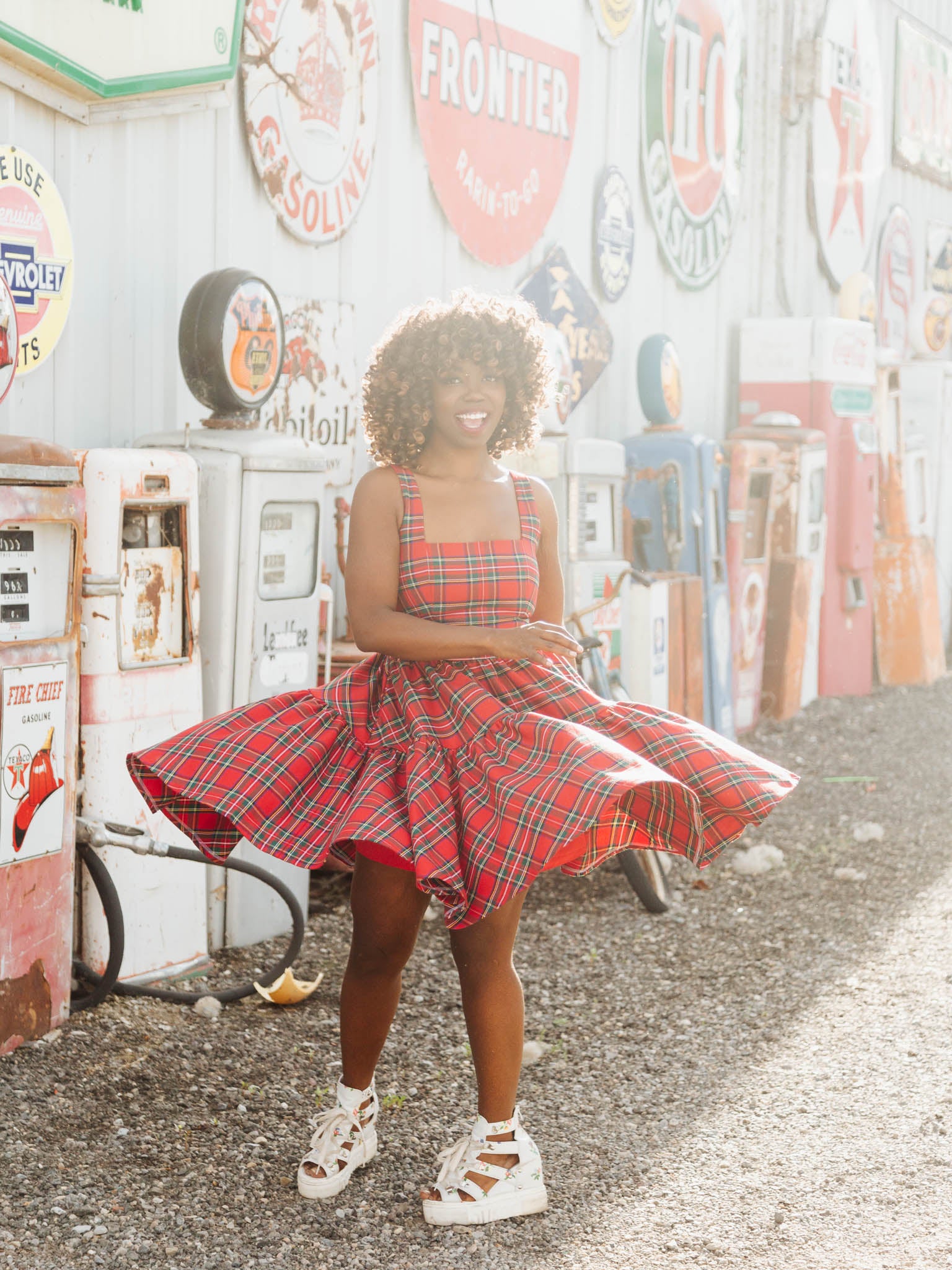 Journey Dress in Red Plaid | Whimsically Feminine Timeless Twirly