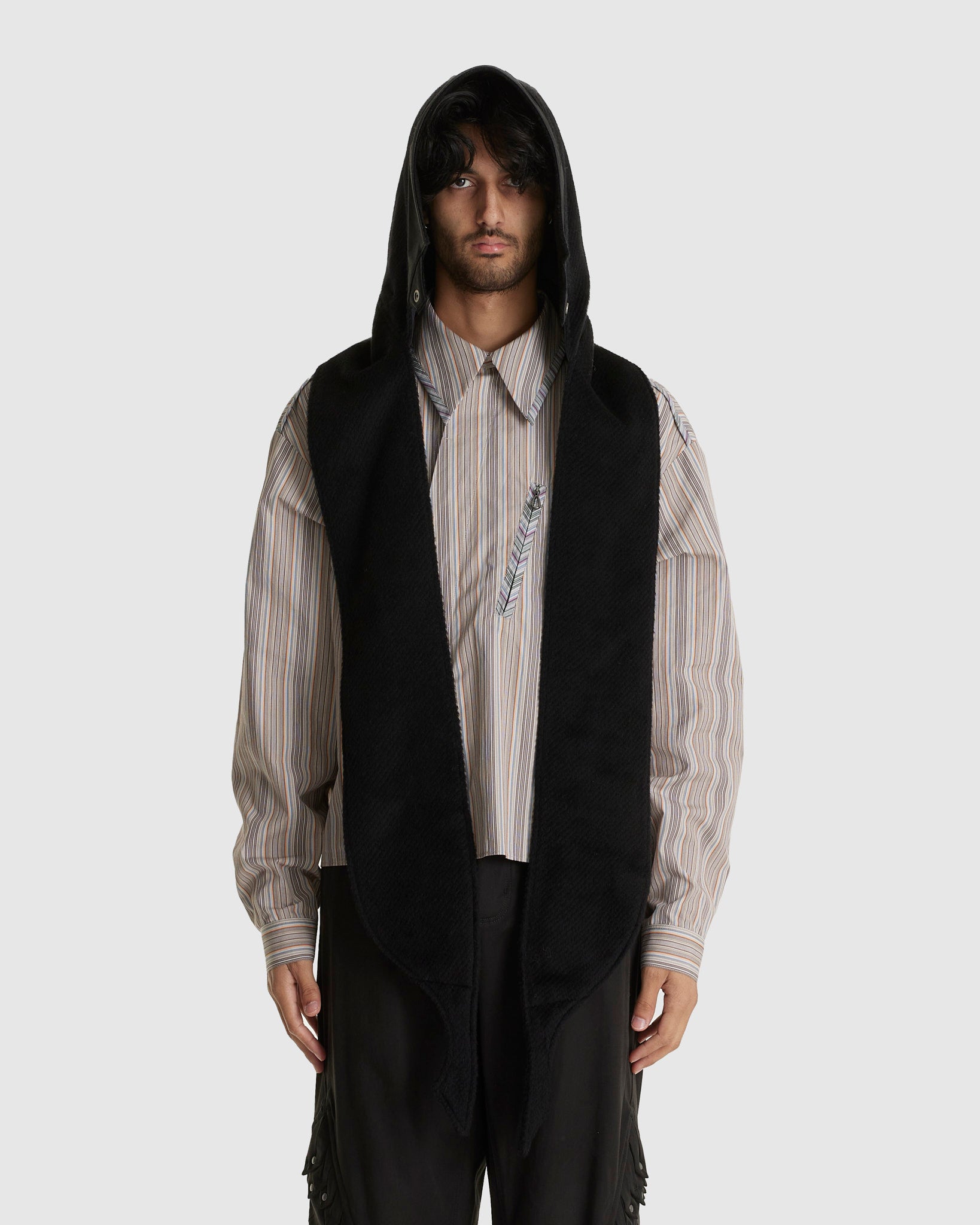 Reversible Hooded Muffler Black – Chinatown Country Club