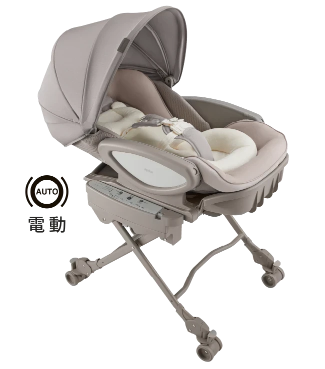 寝かしつけの強い味方、電動ベビーラック「ユラリズム」｜アカチャンホンポ