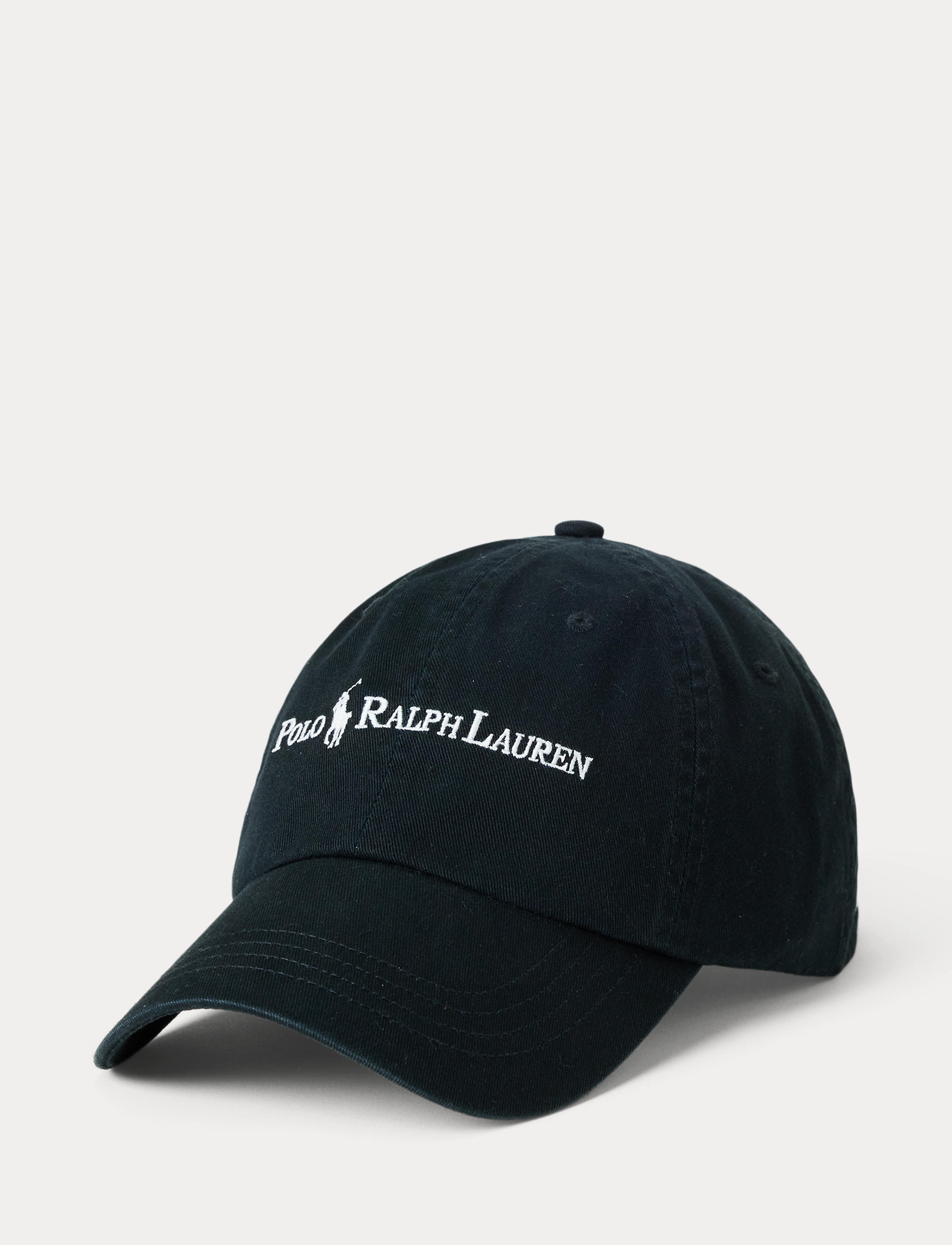 Polo Ralph Lauren Cotton Twill Ball Cap Black | Chicago City Sports