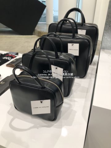 コムデギャルソン 青山店限定 吉田カバン（黒）レザーバッグ（吉田克幸