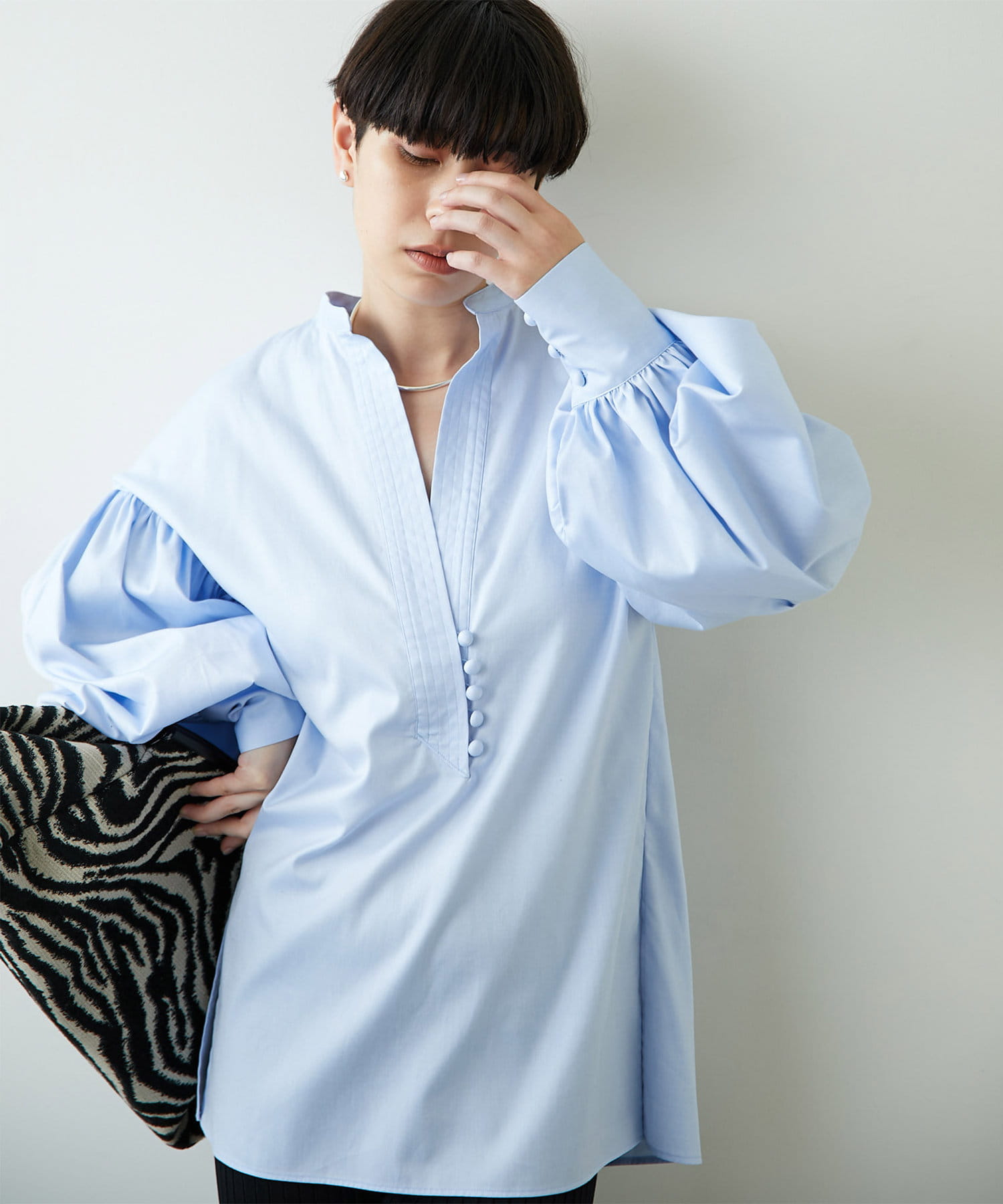 オックス袖ボリュームブラウス | Whim Gazette(ウィム ガゼット