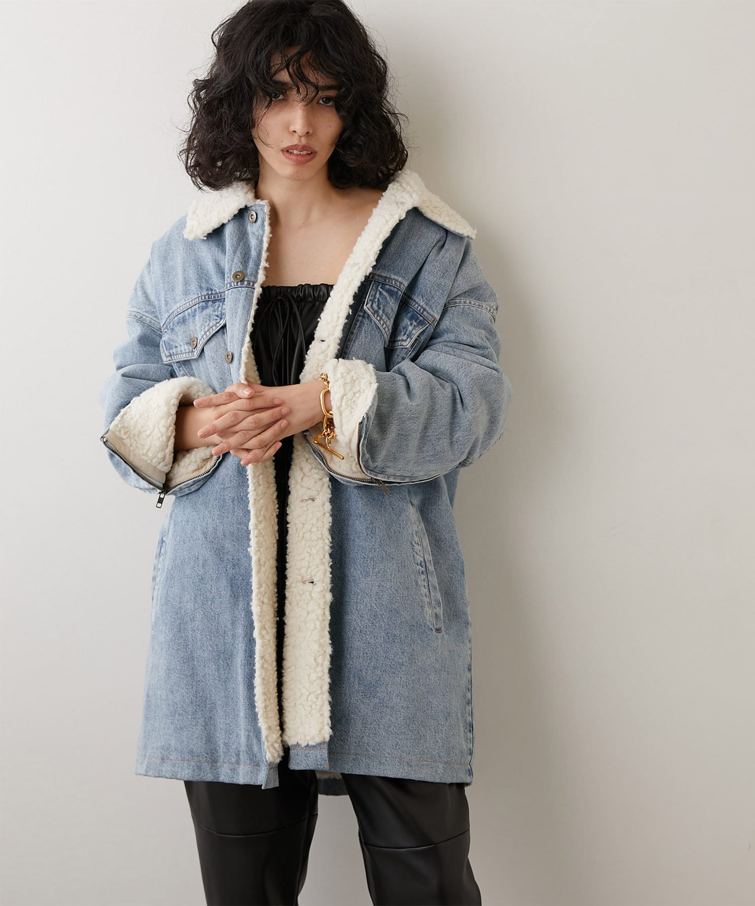 DENIMボアブルゾン | Whim Gazette(ウィム ガゼット)レディース | PAL