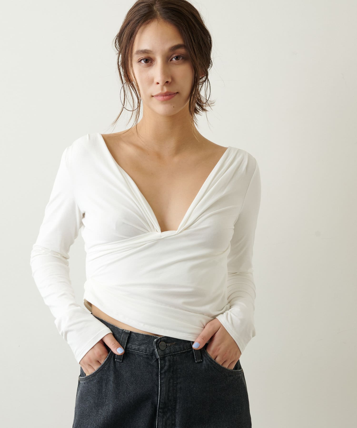 The Line By K】UMIロングスリーブトップス | Whim Gazette(ウィム