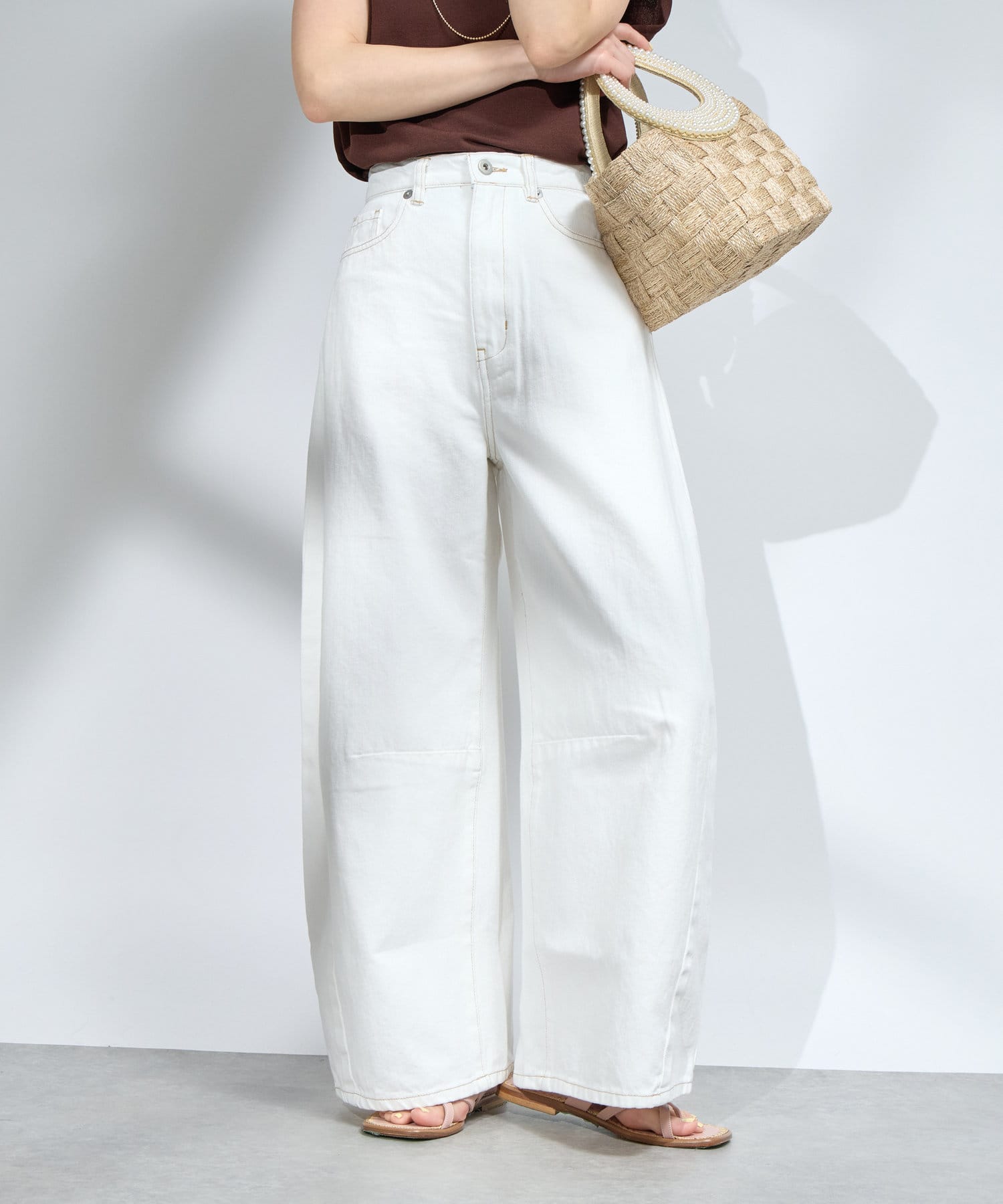 新色追加】ワイドデニム | La boutique BonBon(ラブティックボンボン