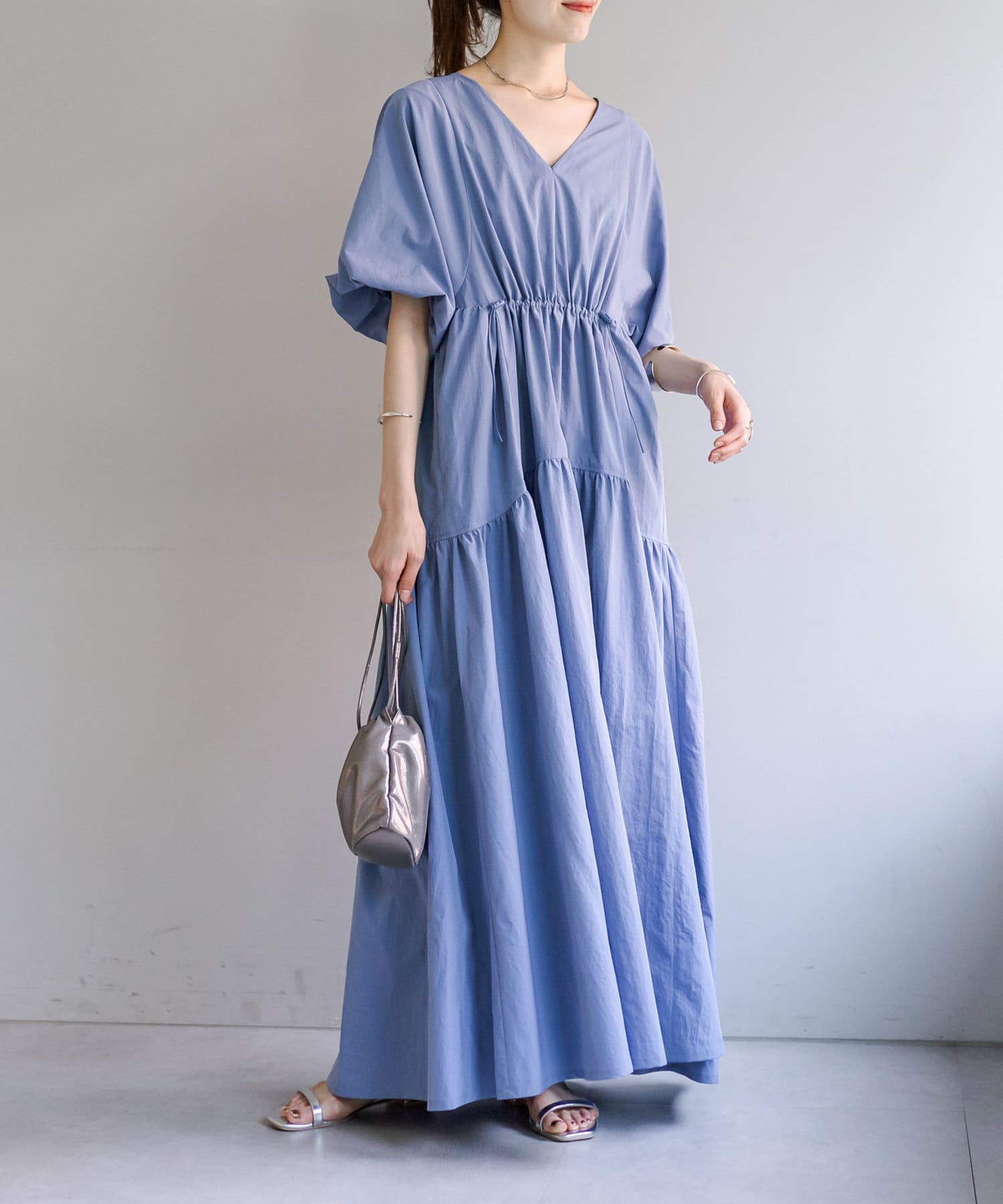 mystic】ドロストギャザーワンピース | OUTLET(アウトレット