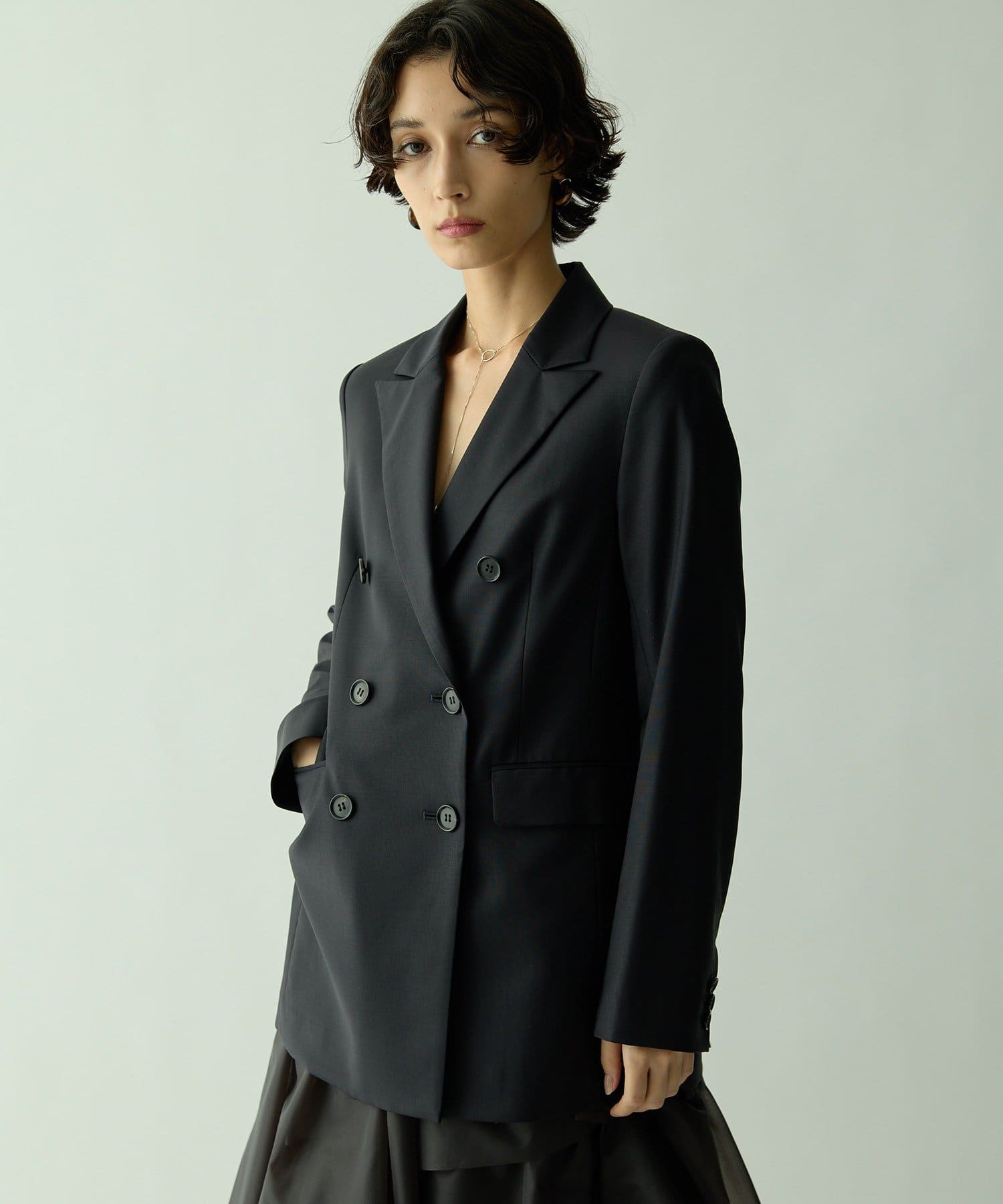 セットアップ対応可》ダブルプレーンジャケット | Drawing Numbers