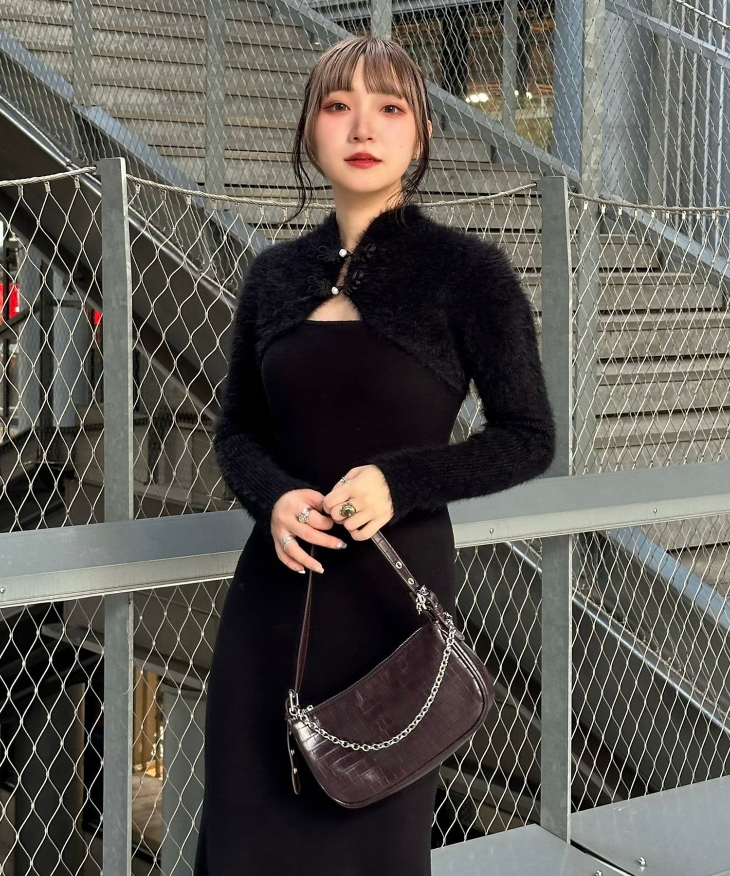 Mavie..7】チャイナドッキングニットワンピース | Remind me and